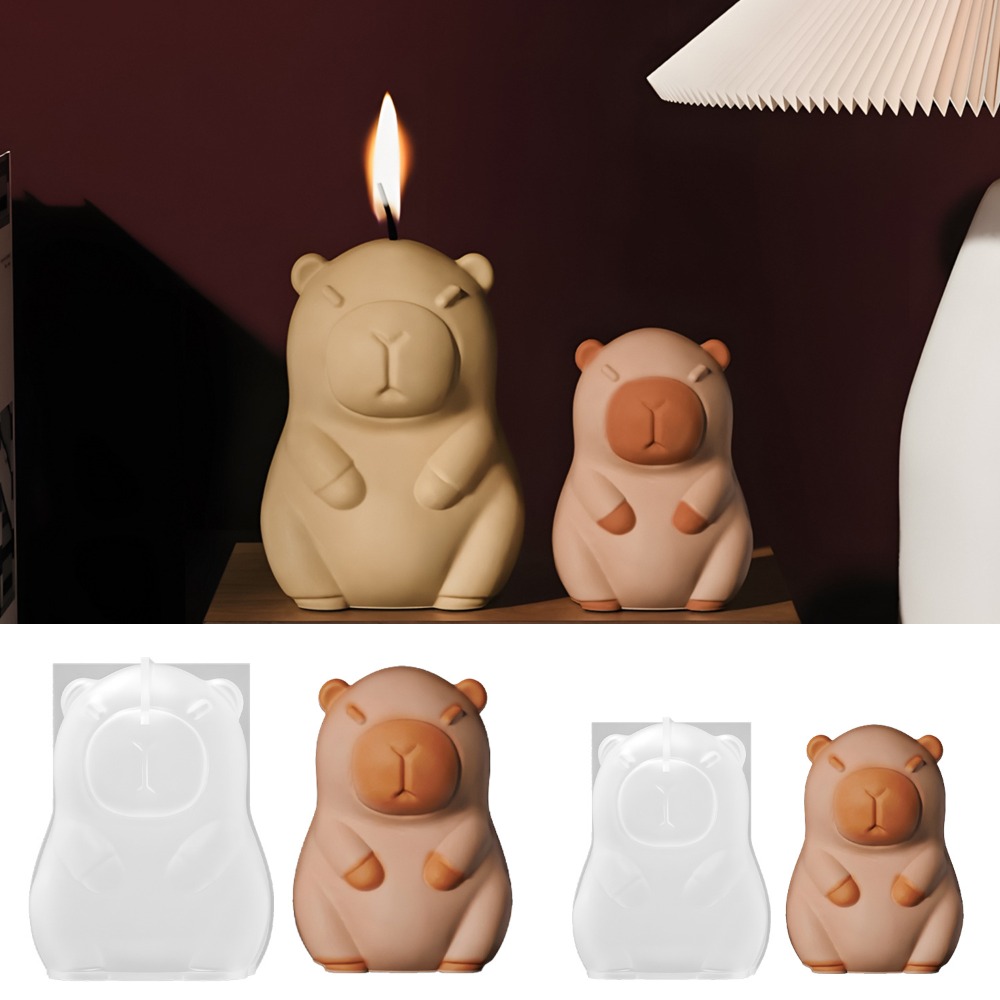 Candle Making Easy - Ayakta Kapibara Kokusu Mum silikon kalıp