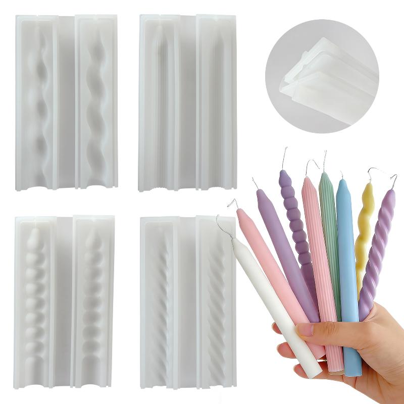 Candle Making Easy - Uzun Spiral Silikon Mum Kalıbı DIY