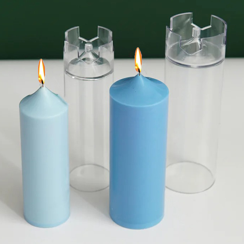 Candle Making Set - 3D Spire Silindir Mum Kalıp DIY