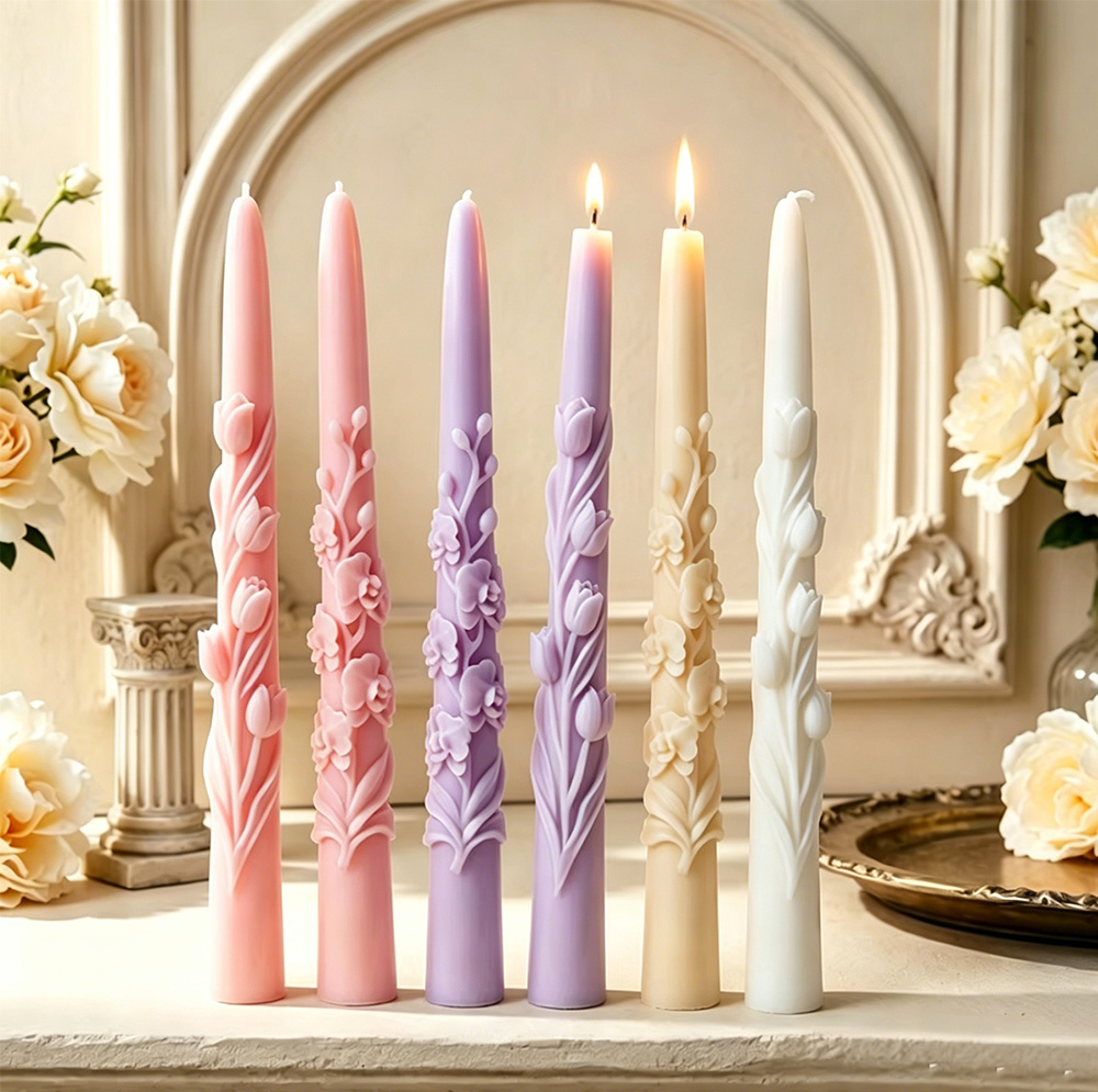 Uzun Saplı Çiçek Şeklinde Mum  - Candle Making With Beeswax incelemesi ve fiyatı