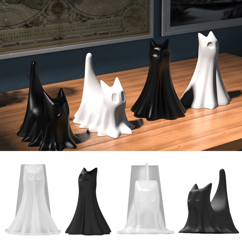Hayalet Kedi Cadılar Bayramı M - Candle Making Items incelemesi ve fiyatı