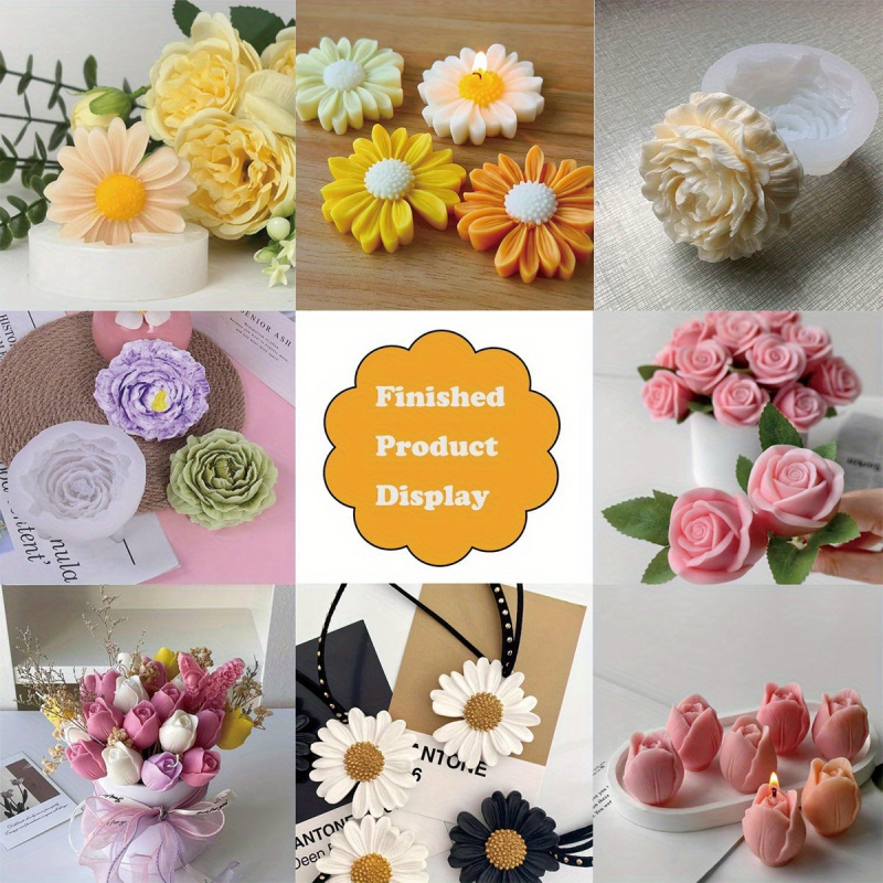 6 Çiçekli Mum Kalıp Seti – Gül - Candle Making Set incelemesi ve fiyatı