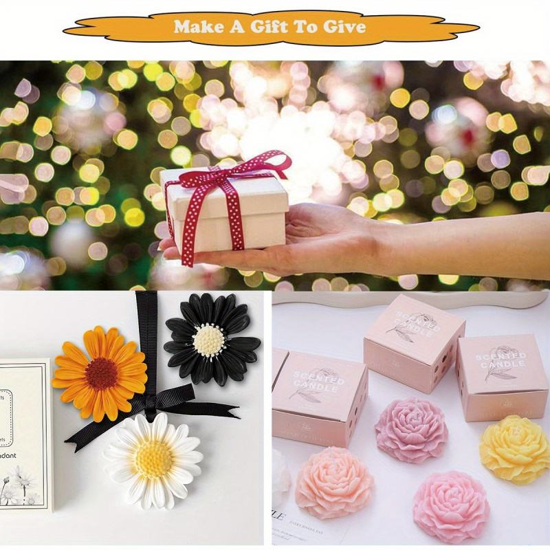 6 Çiçekli Mum Kalıp Seti – Gül - Candle Making Set incelemesi ve fiyatı