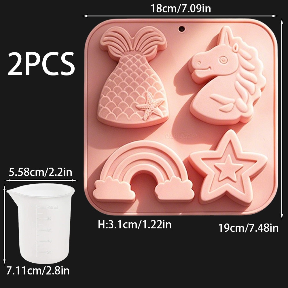 2 adet/takım 4 Kavite Unicorn  - Candle Making Set incelemesi ve fiyatı
