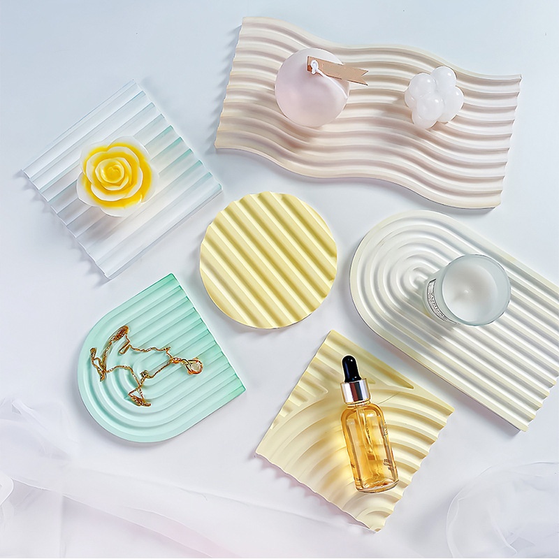 DIY Çizgili Dalga Tepsi Kalıp  - Candle Making Items incelemesi ve fiyatı