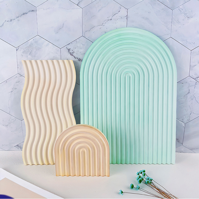 DIY Çizgili Dalga Tepsi Kalıp  - Candle Making Items incelemesi ve fiyatı
