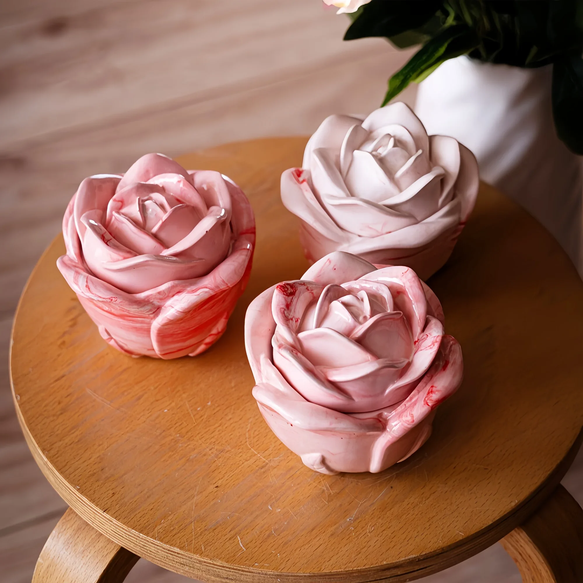 2 Parçalı Gül Şeklinde Silikon - Candle Making Set incelemesi ve fiyatı