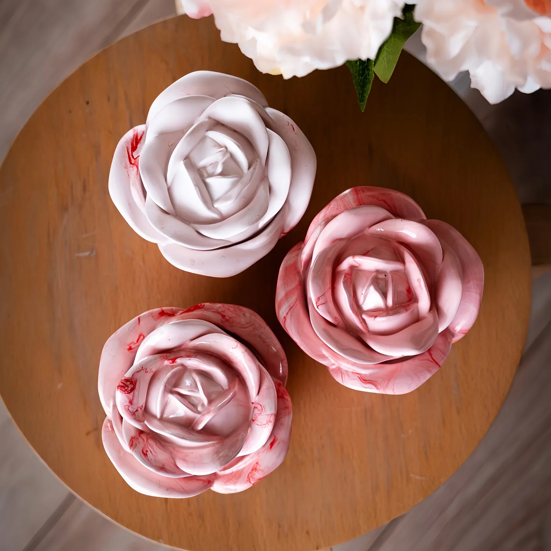 2 Parçalı Gül Şeklinde Silikon - Candle Making Set incelemesi ve fiyatı